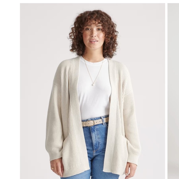 Quince Oversized Cotton Cardigan - Picture 2 of 2